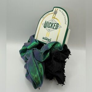 Scunci Wicked 2 Elphaba Scrunchies NWT